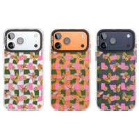 Wavy Butterfly Checked Pattern