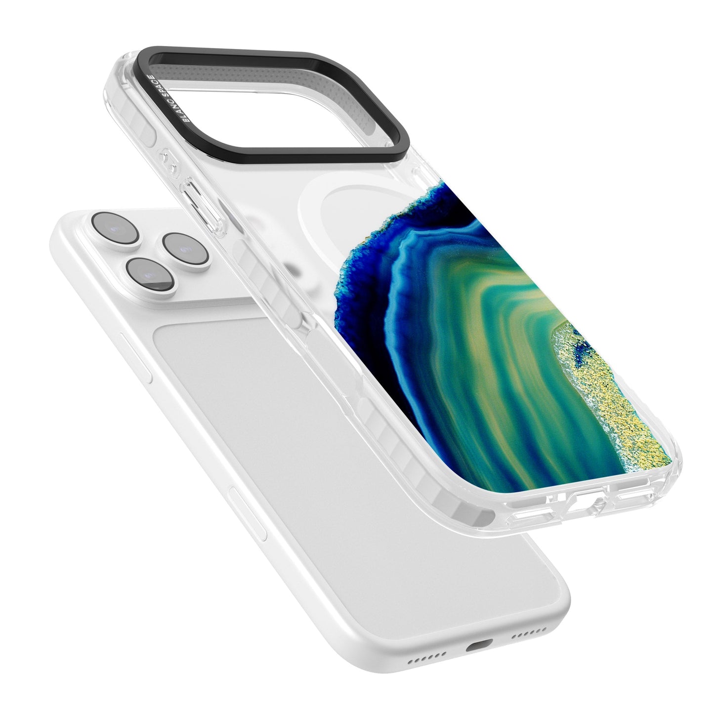 Grüne und blaue Smaragd-Geode