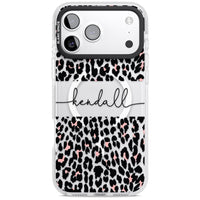 Personalised Cursive Leopard Spots