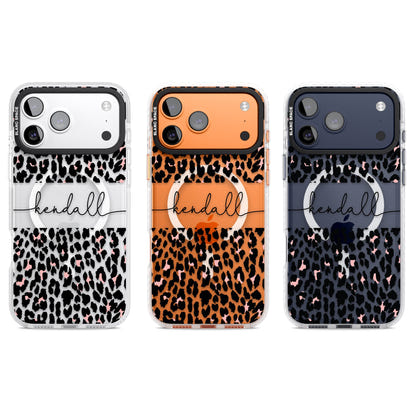Personalised Cursive Leopard Spots