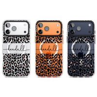 Personalised Cursive Leopard Spots