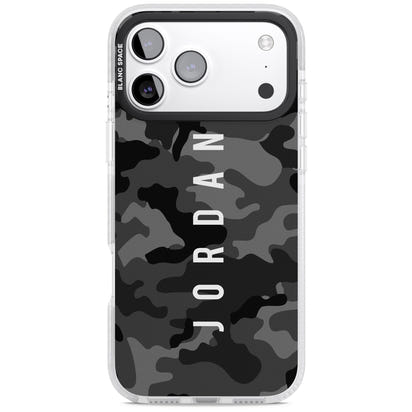 Personalised Black Camouflage Name