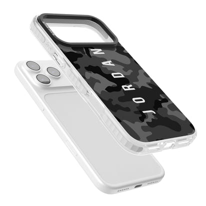 Personalised Black Camouflage Name