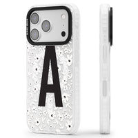 Initiale en gras personnalisée et florale