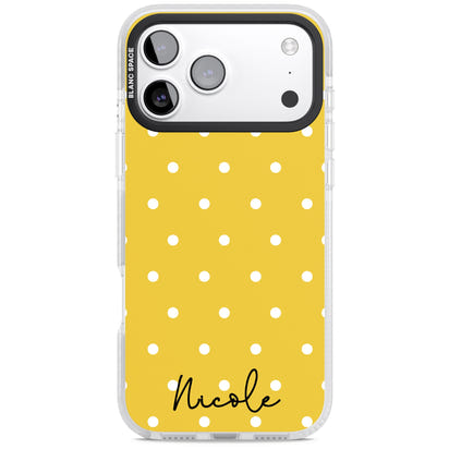 Personalised Yellow Polka Dot