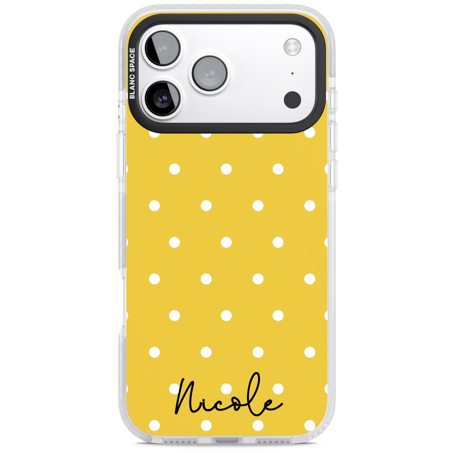 Personalised Yellow Polka Dot