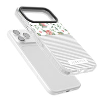 Personalised Light Floral Pattern & Stripes