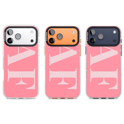 Personalised Light & Dark Pink Green Letters