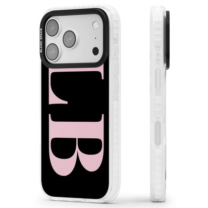 Lettres personnalisées roses et noires vertes