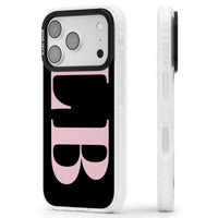 Lettres personnalisées roses et noires vertes