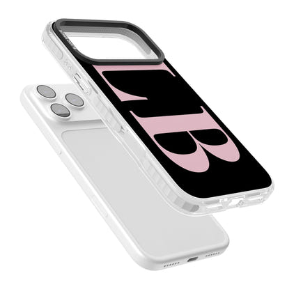 Lettres personnalisées roses et noires vertes