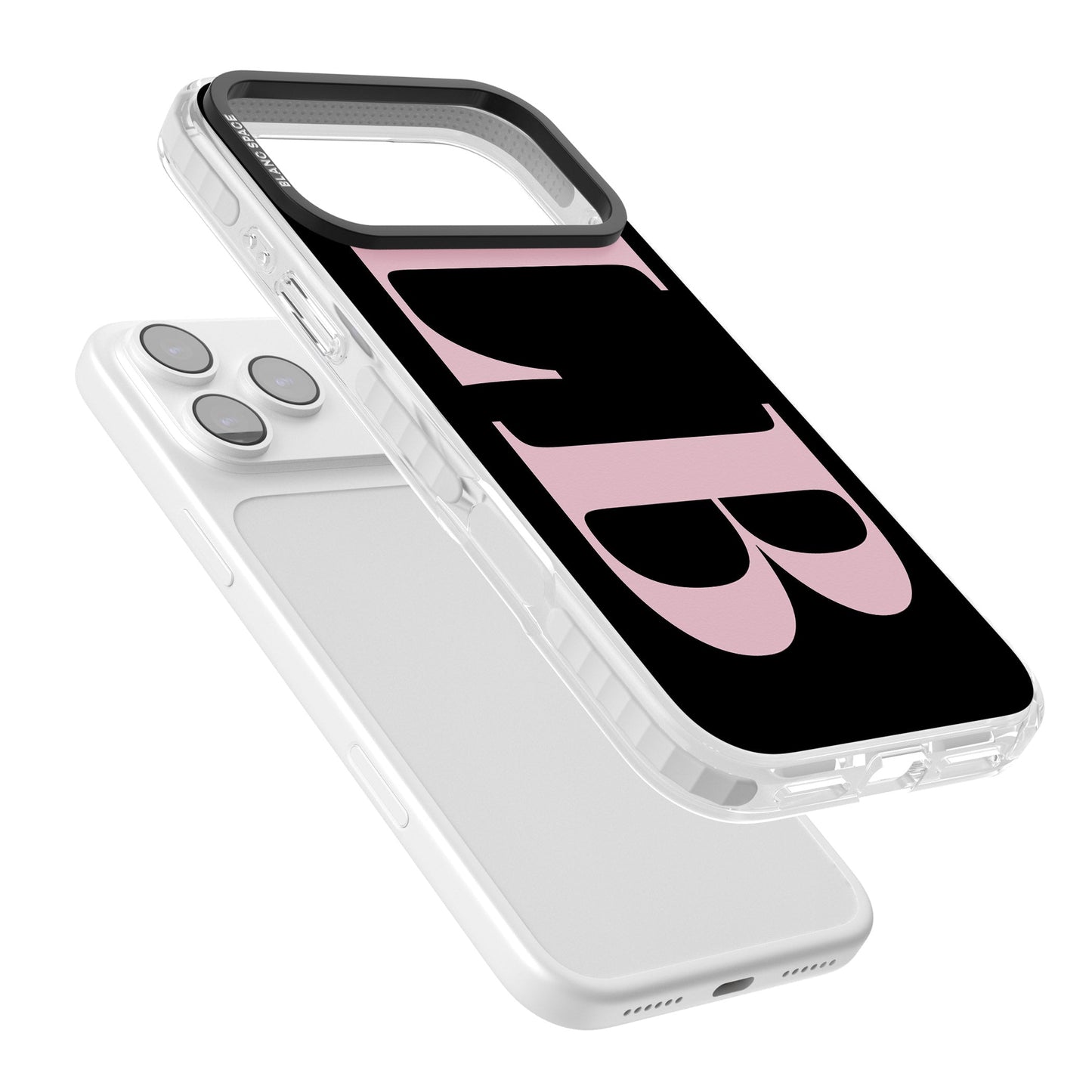 Lettres personnalisées roses et noires vertes