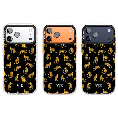 Personalised Gold Cheetah Pattern