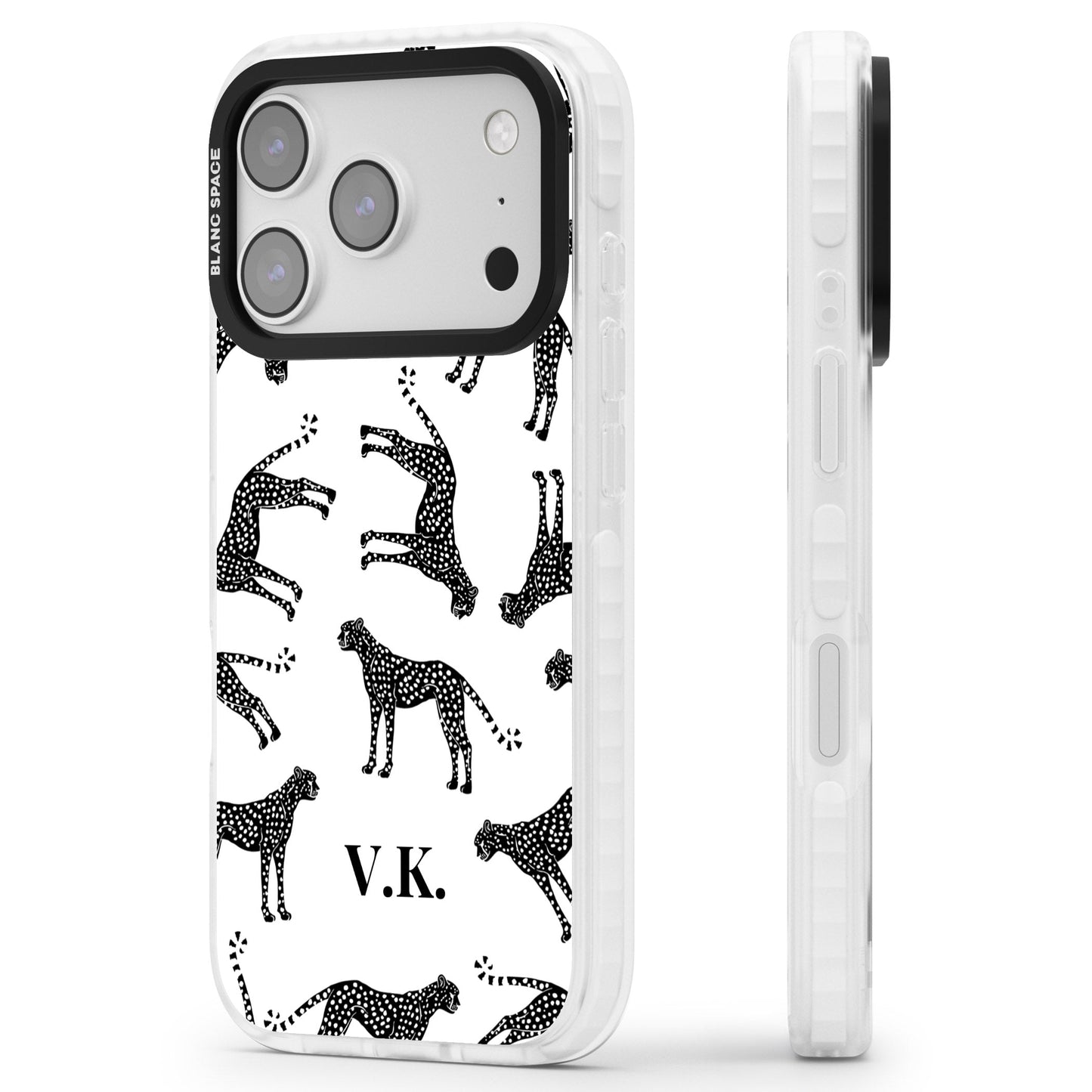 Personalised Black & White Cheetah Pattern