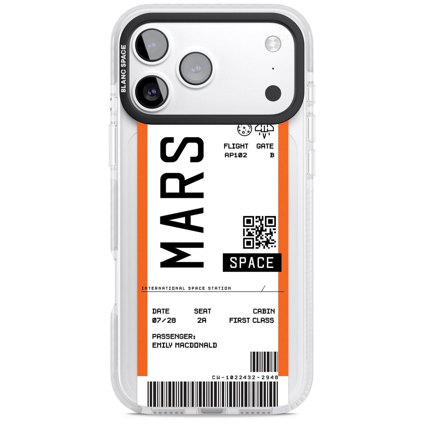 Personalised Mars Travel Ticket