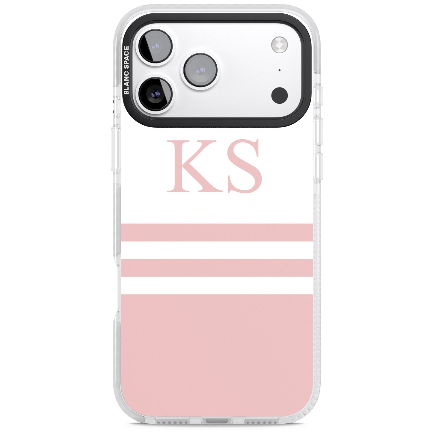 Personalised Pink Stripes & Initials