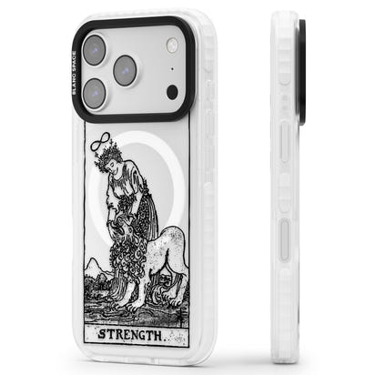 Personalisierte Stärke-Tarotkarte (Transparent)