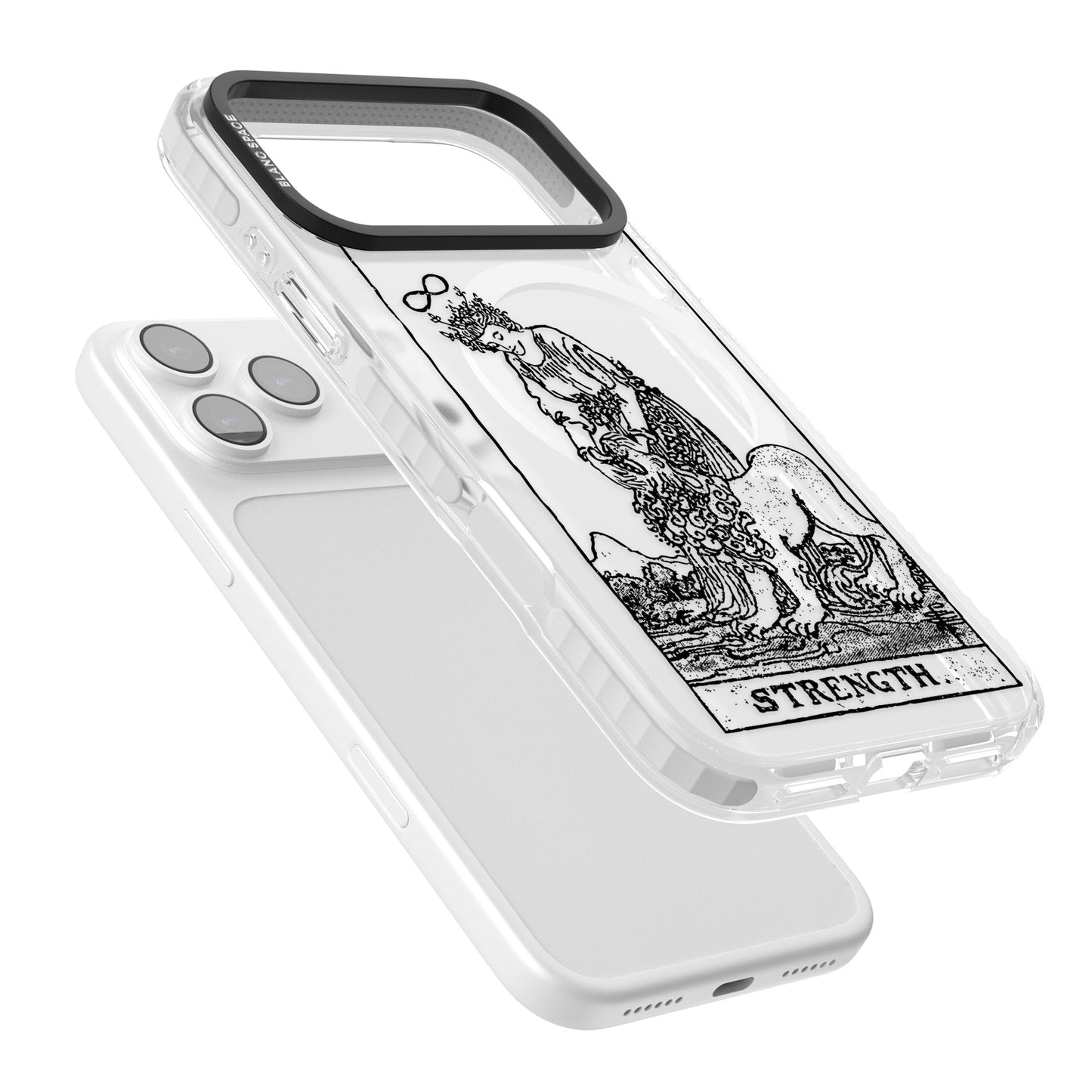 Personalisierte Stärke-Tarotkarte (Transparent)