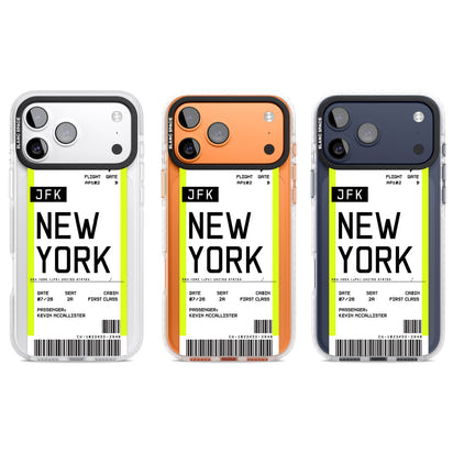 Personalised New York Boarding Pass