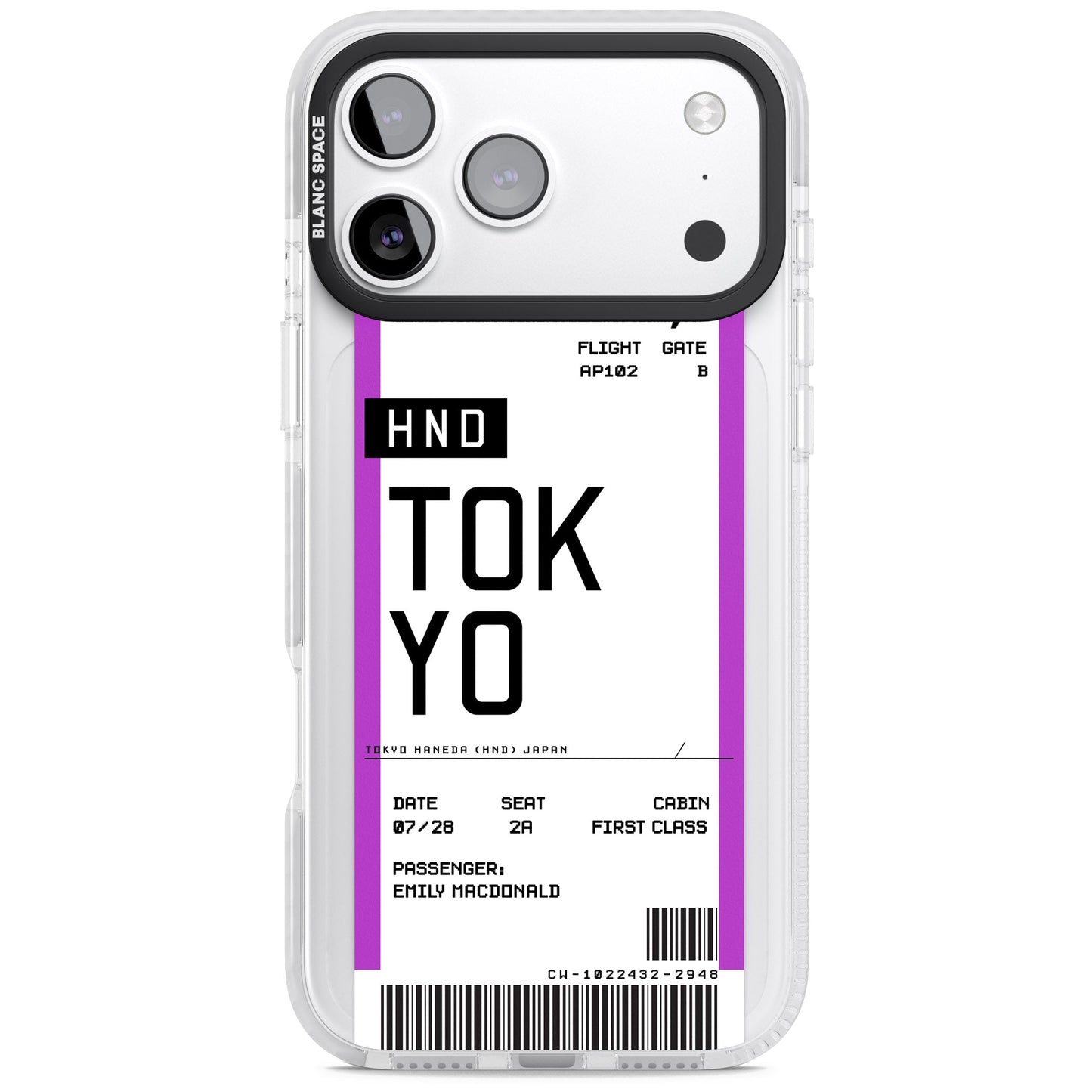 Personalised Tokyo Boarding Pass