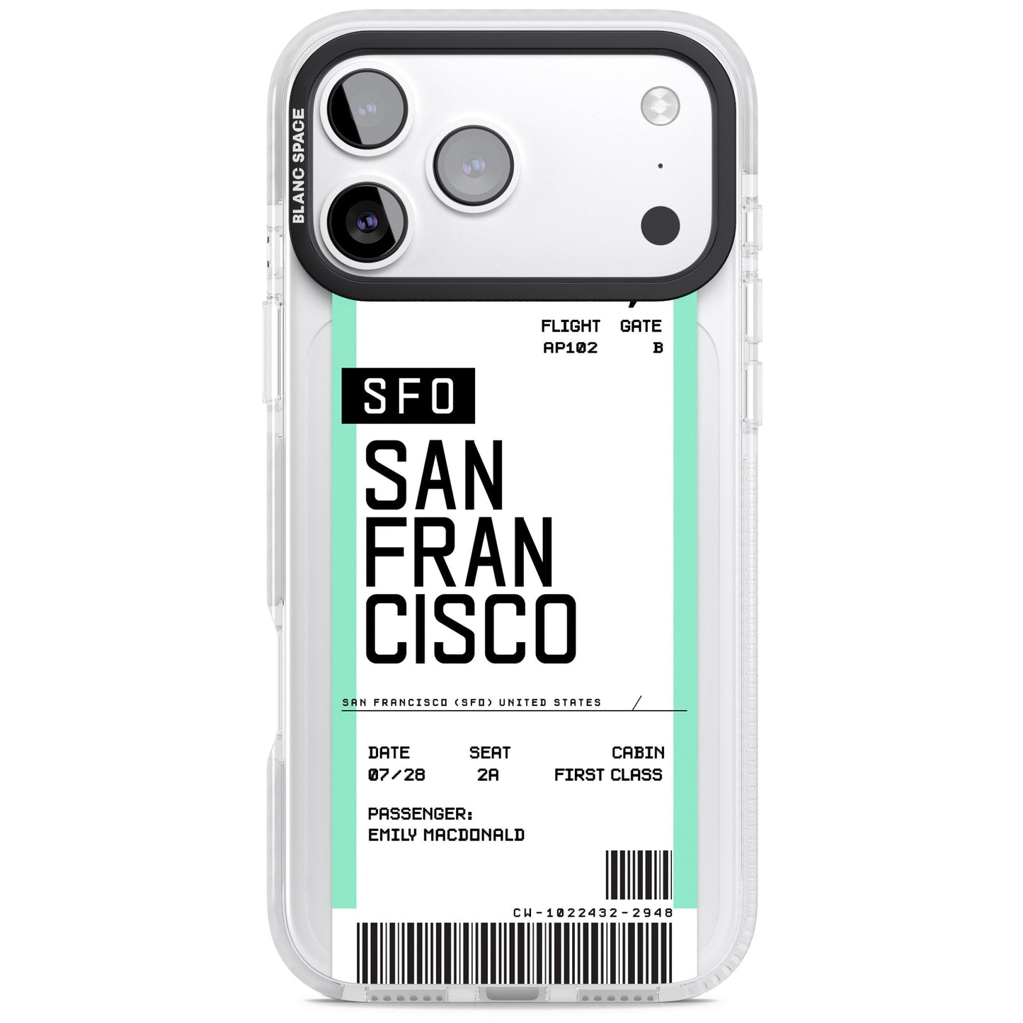 Personalised San Francisco Boarding Pass