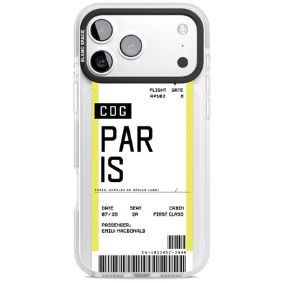 Personalised Paris Boarding Pass
