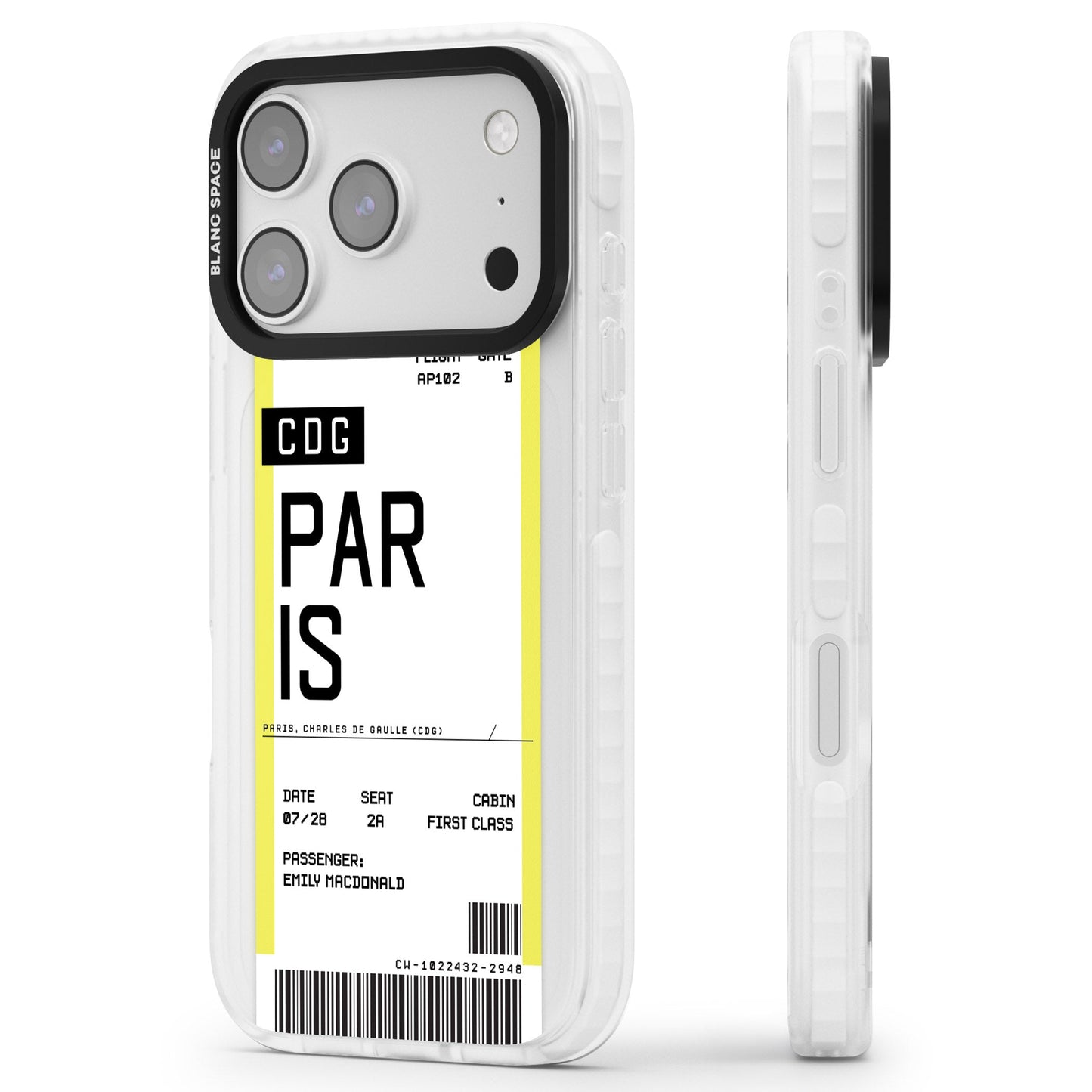 Personalised Paris Boarding Pass