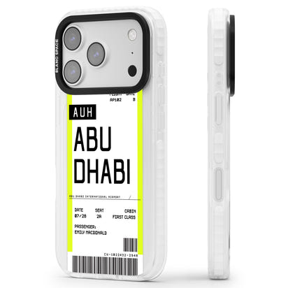 Personalised Abu Dhabi Boarding Pass