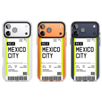 Carte d'embarquement personnalisée pour Mexico