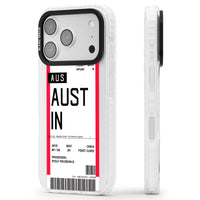 Personalised Austin Boarding Pass