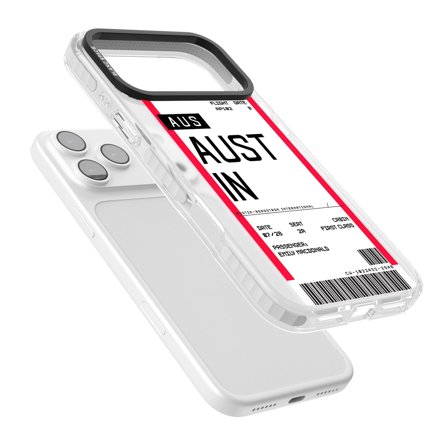 Personalised Austin Boarding Pass