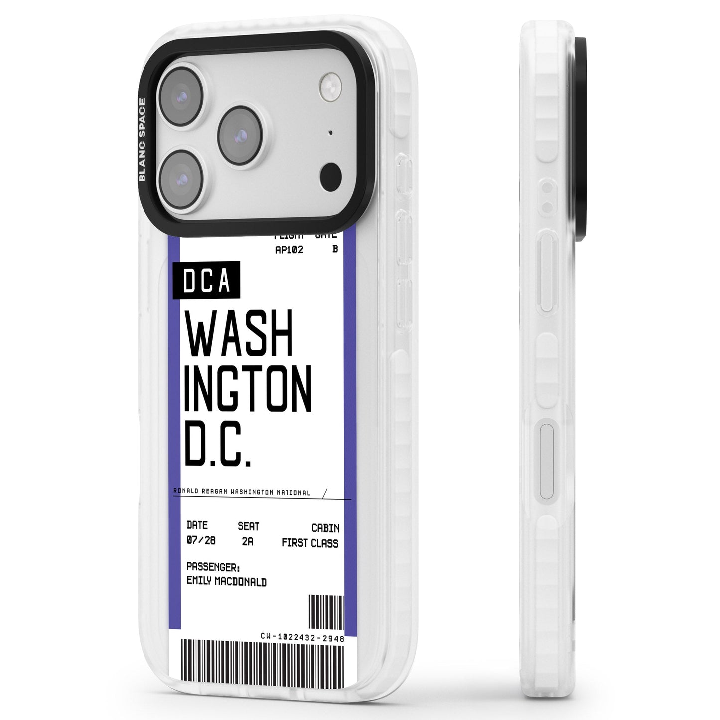 Personalised Washington D.C. Boarding Pass