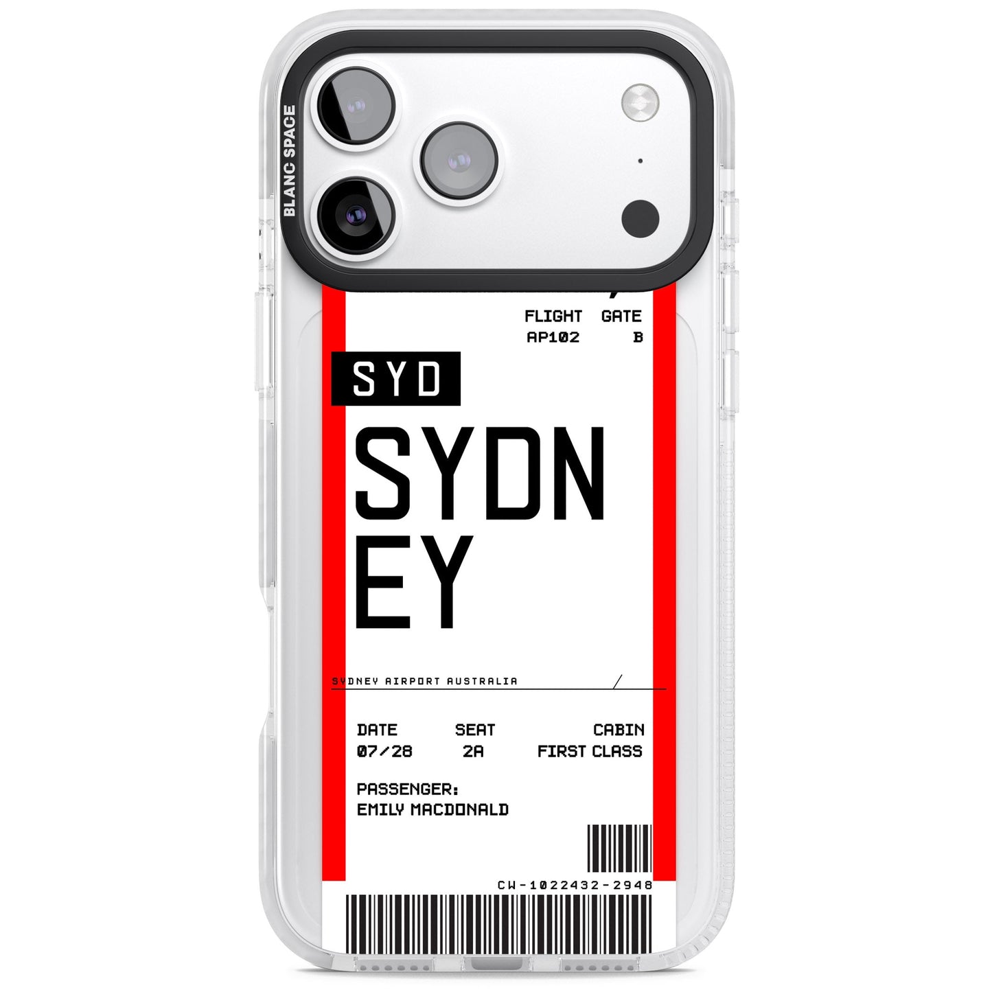 Personalised Sydney Boarding Pass