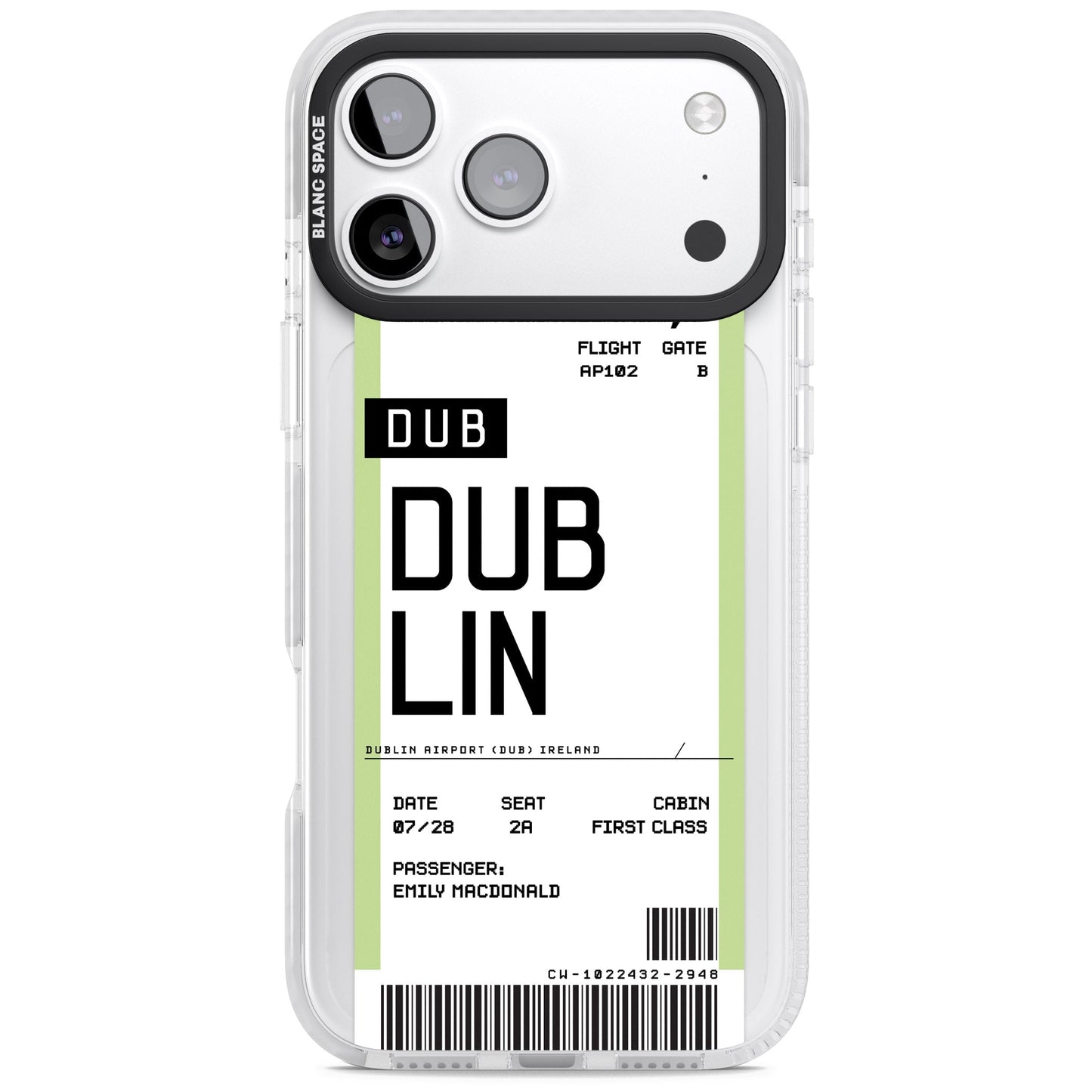 Personalised Dublin Boarding Pass