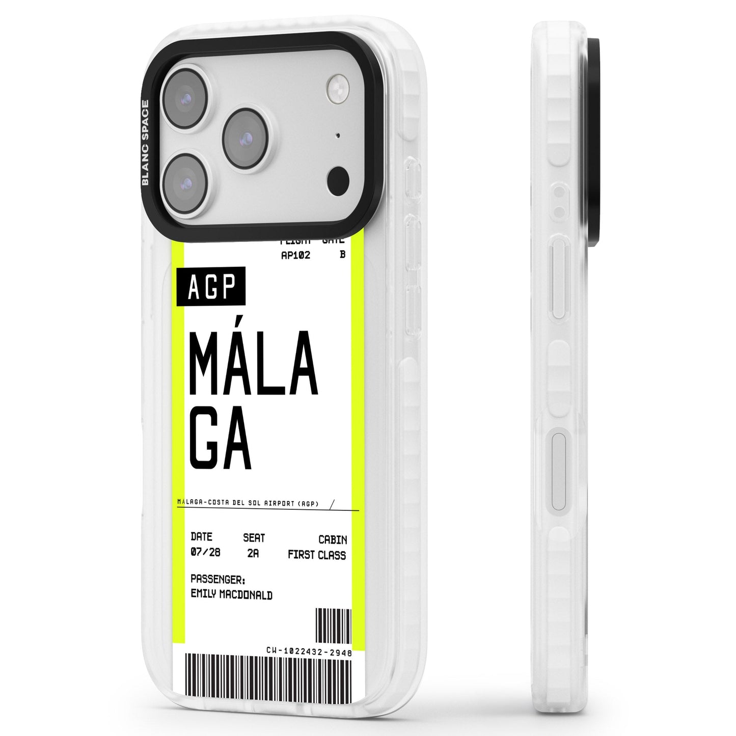 Personalised Málaga Boarding Pass