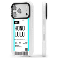 Personalised Honolulu Boarding Pass