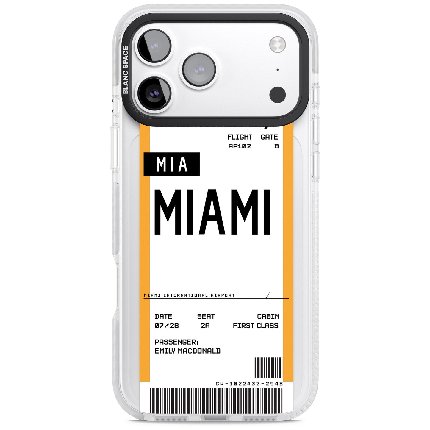 Personalised Miami Boarding Pass