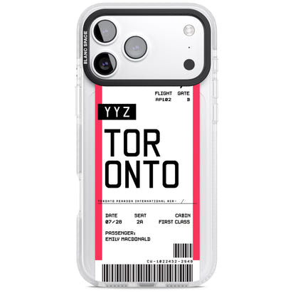 Personalised Toronto Boarding Pass