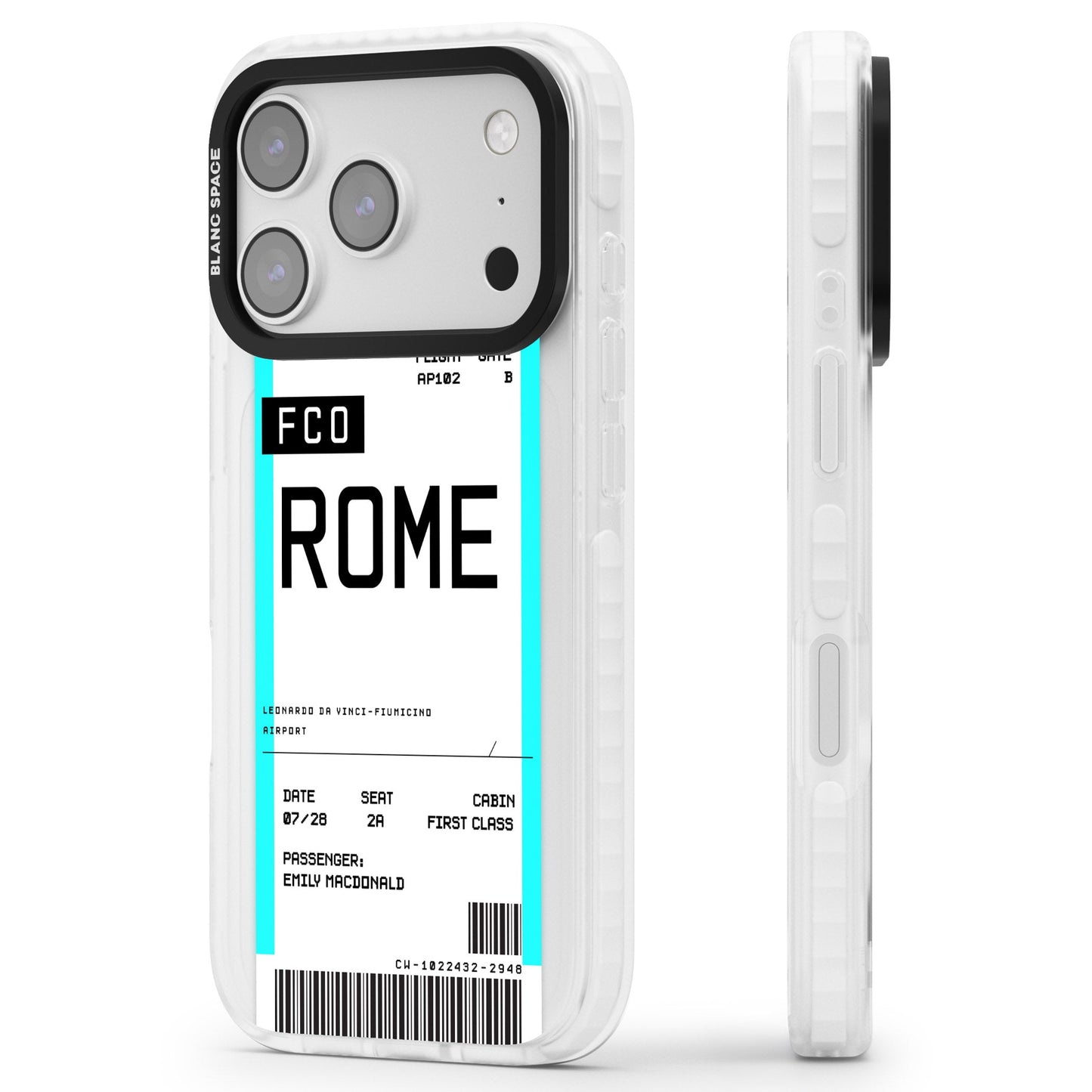 Personalised Rome Boarding Pass