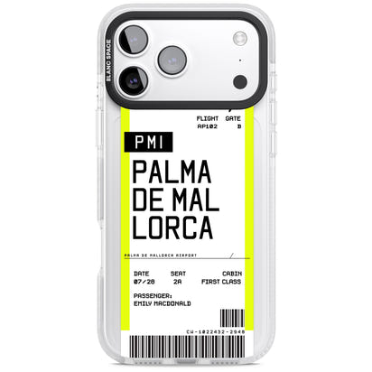 Carte d'embarquement personnalisée pour Palma de Majorque