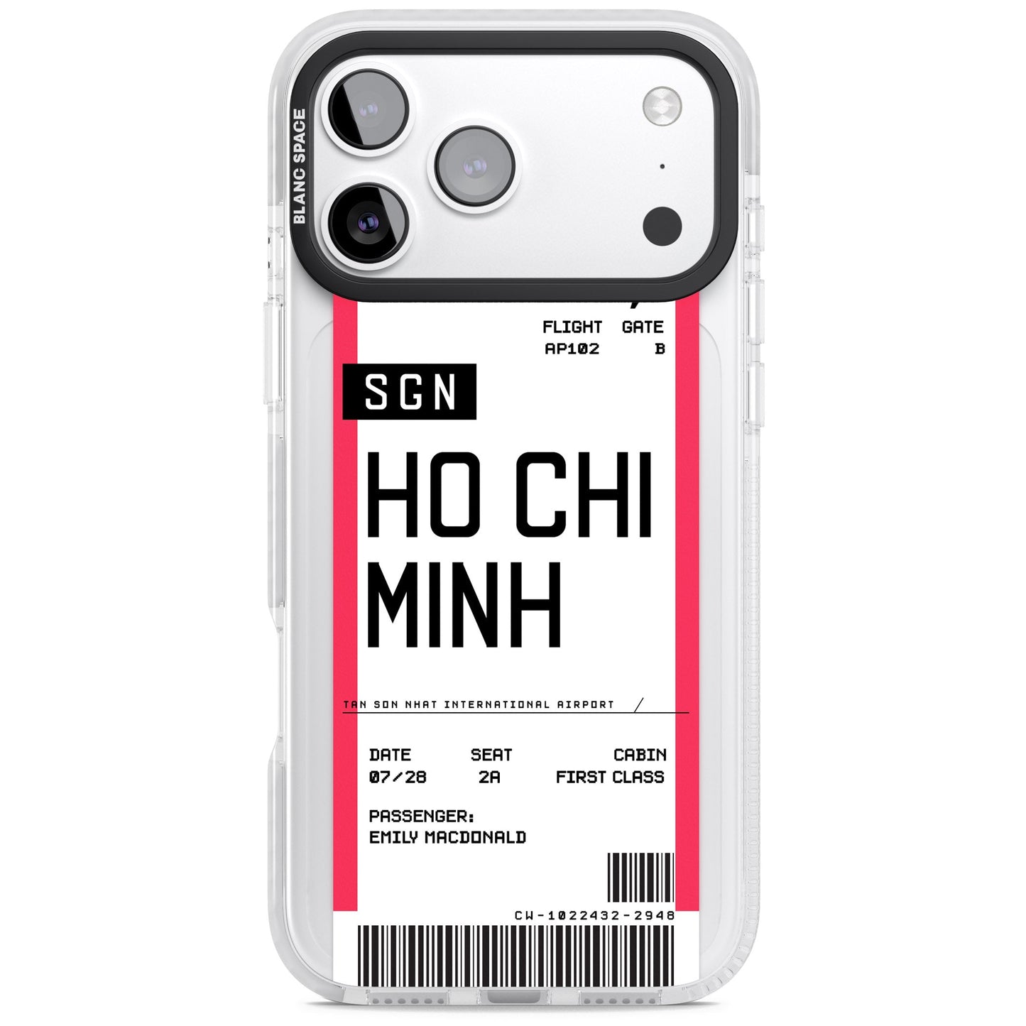 Personalised Ho Chi Minh Boarding Pass