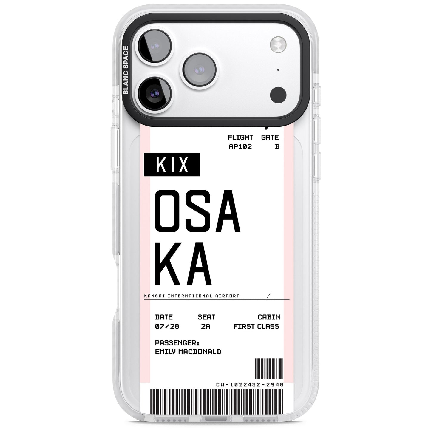 Personalised Osaka Boarding Pass