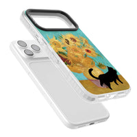 Cat with Van Gogh's Sunflowers