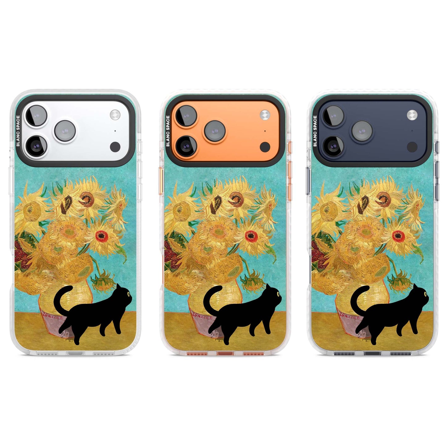 Cat with Van Gogh's Sunflowers