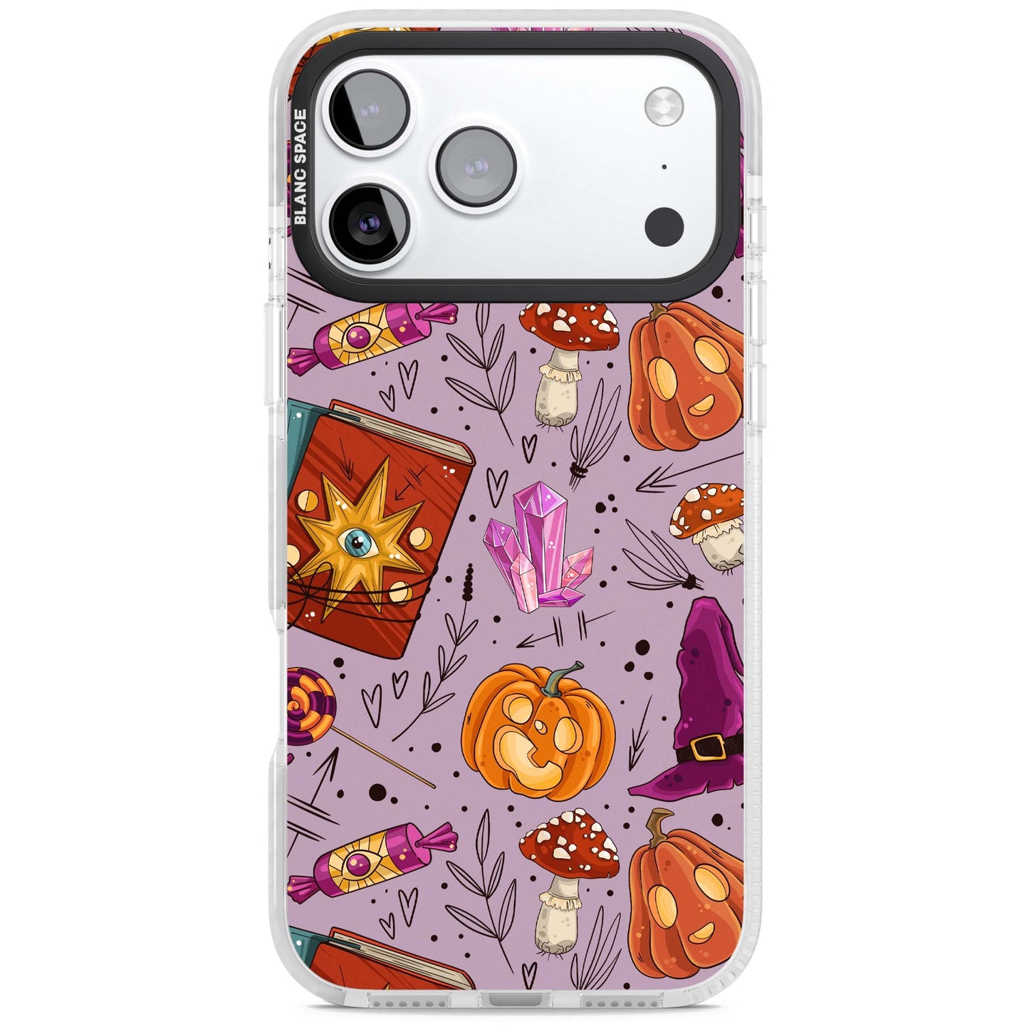 Witchy Cartoon Halloween Pattern