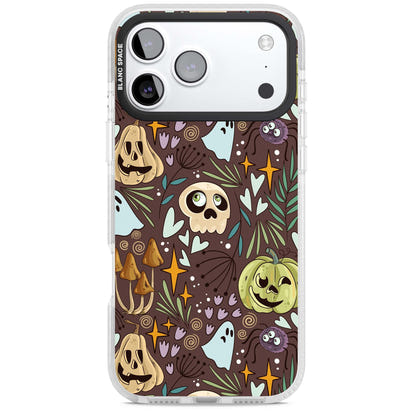 Goblincore Cartoon Halloween Pattern