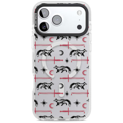 Motif renard et lame