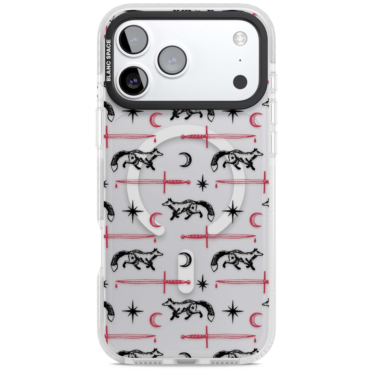 Motif renard et lame