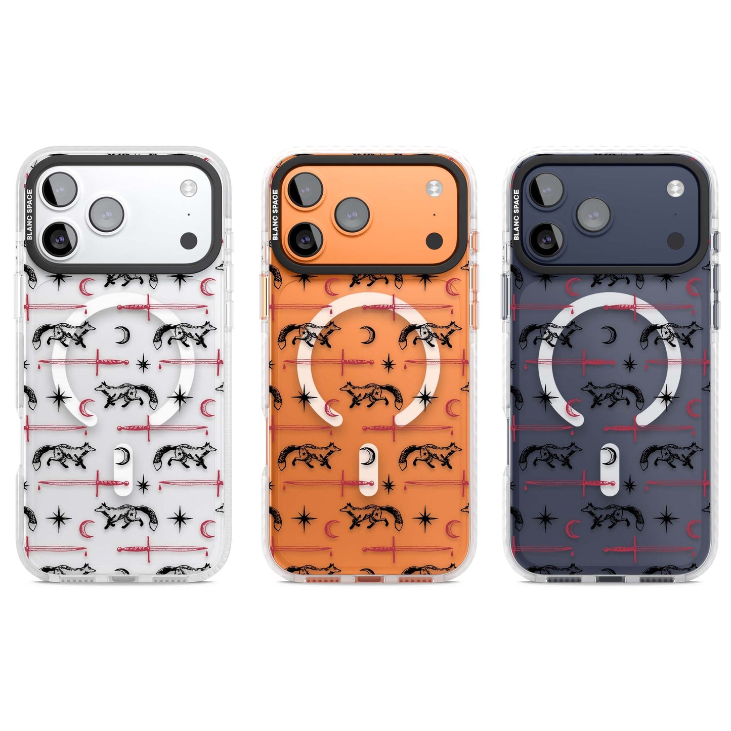 Motif renard et lame