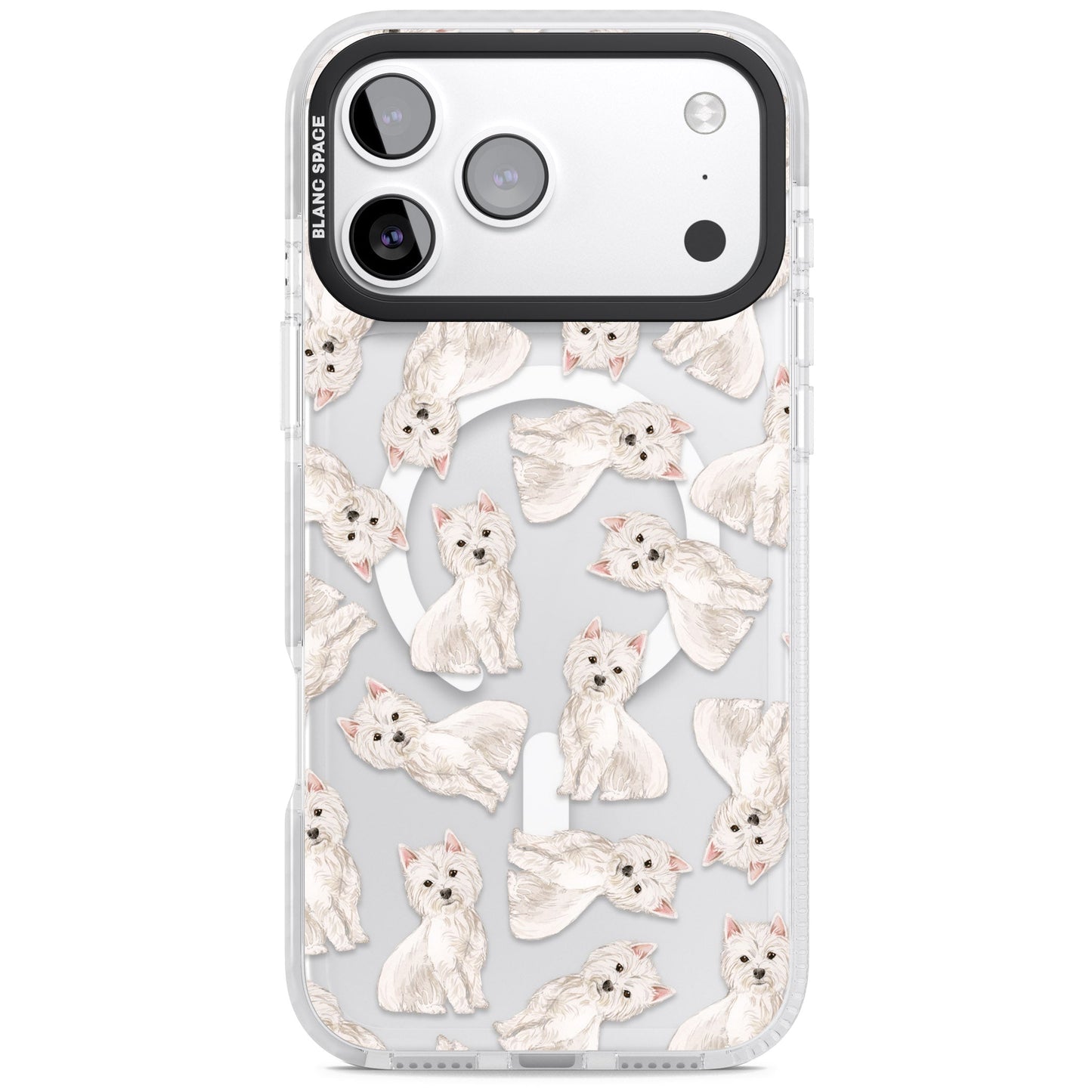 Motif de chien Westie